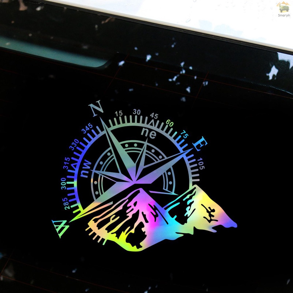 Đề Can Vinyl Hình La Bàn Gắn Thân Xe Hơi Chống Nước Trang Trí Xe Jeep Wrangler SUV