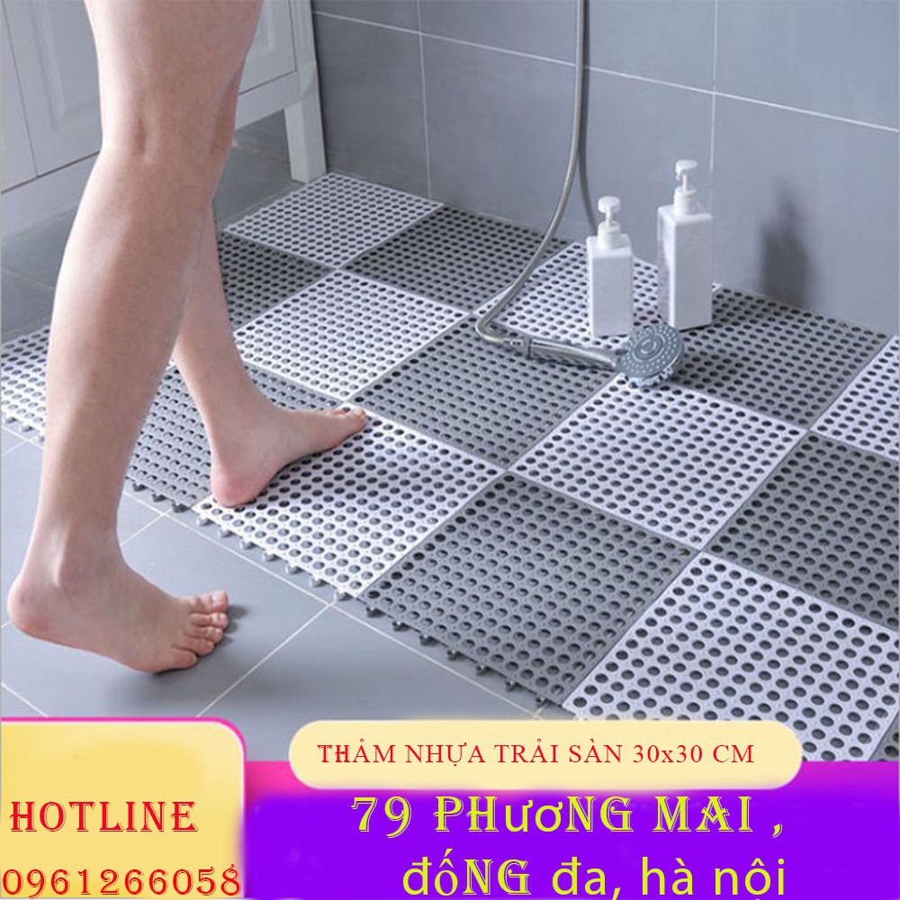 [GIÁ SỈ] Tấm Thảm Nhựa Ghép Lót Sàn - Chống Trơn Trượt - An Toàn KT30*30cm