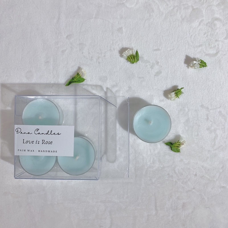 Nến tealight thơm phòng tinh dầu thiên nhiên - Dana Candle - Hộp 4 viên