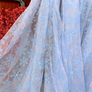 1M VẢI LƯỚI BÔNG TUYẾT ELSA