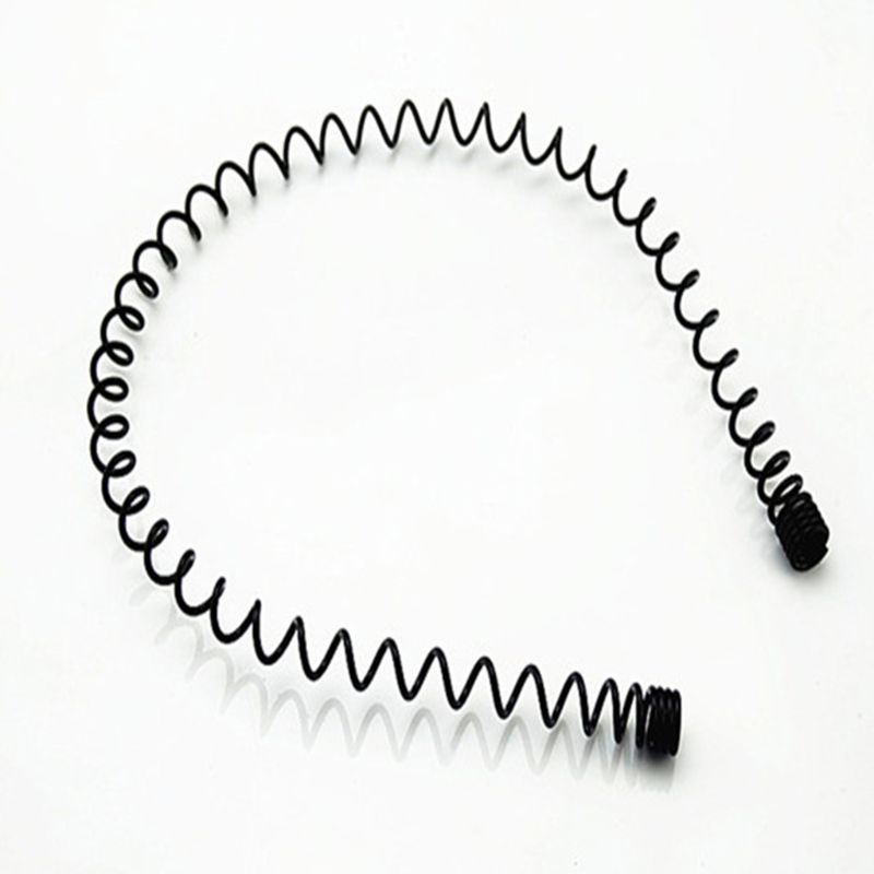 (Hàng Mới Về) Set 5 Băng Đô Cài Tóc Bằng Nhựa Kim Loại Màu Đen Đơn Giản Cho Nam Và Nữ