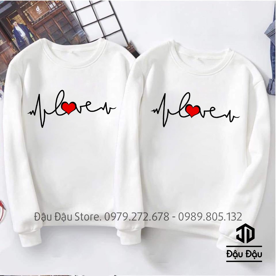 { trợ giá } ÁO ĐÔI THU ĐÔNG THỜI TRANG,ÁO NỈ CẶP NAM NỮ SIÊU ĐẸP