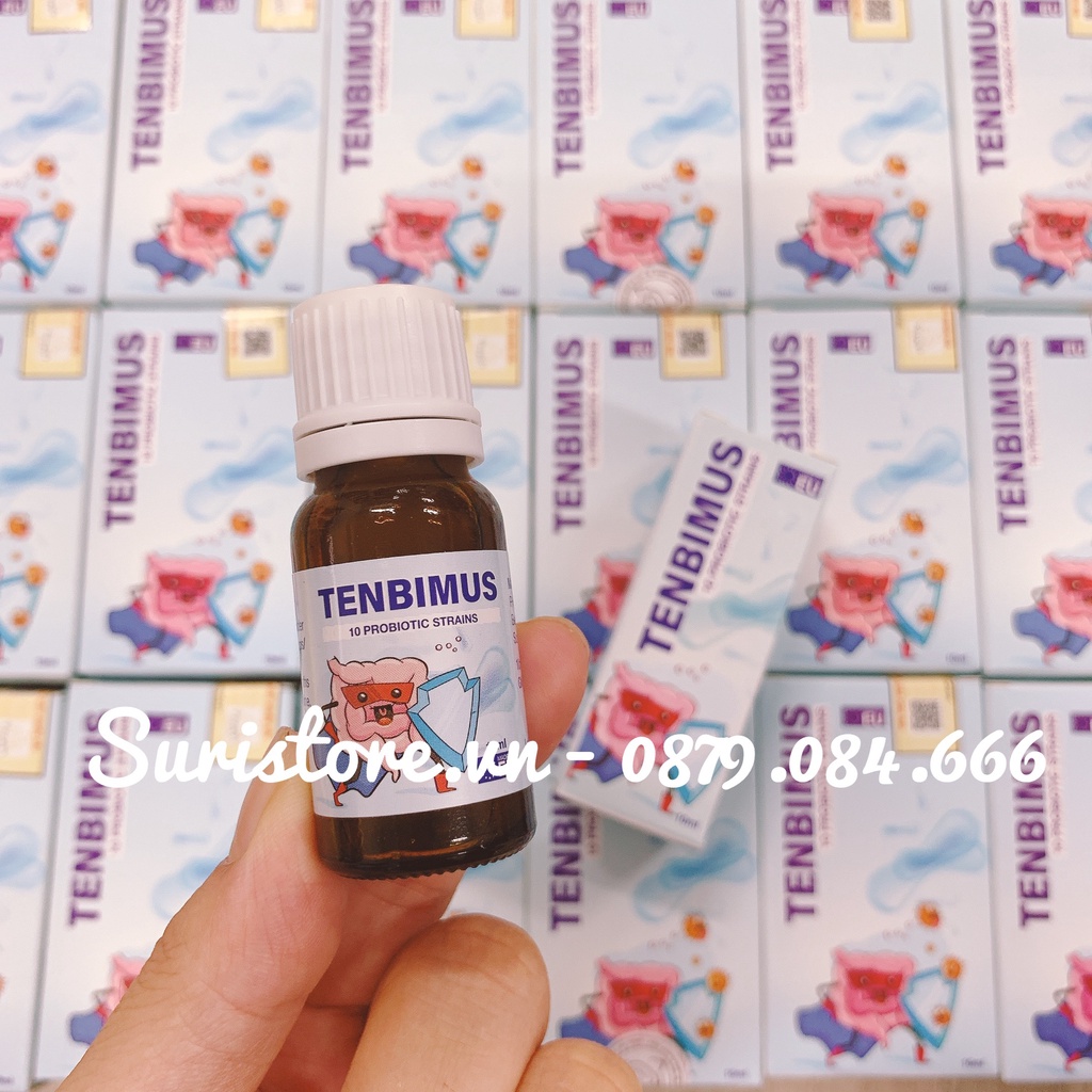 Men vi sinh 10 chủng Tenbimus giảm táo bón tiêu chảy rối loạn tiêu hóa nôn trớ trẻ quấy khóc phân sống