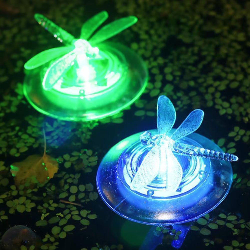 Daphs Đèn Phao Nổi Hình Chuồn Chuồn Sử Dụng Năng Lượng Mặt Trời Nhiều Màu Sắc