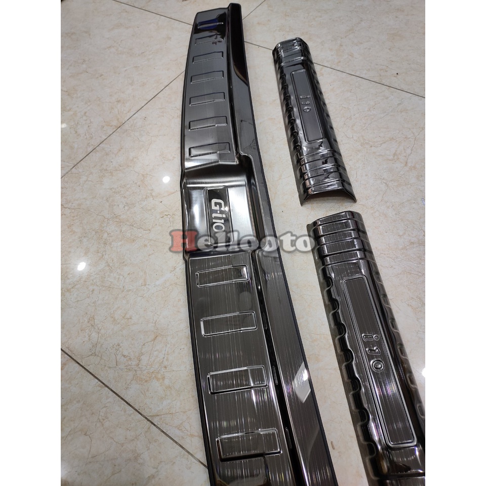 Nẹp bậc cốp, Chống trầy cốp xe Xe Grand I10 2021 2022  2023 mẫu Titan + Tặng Keo Tăng Dính