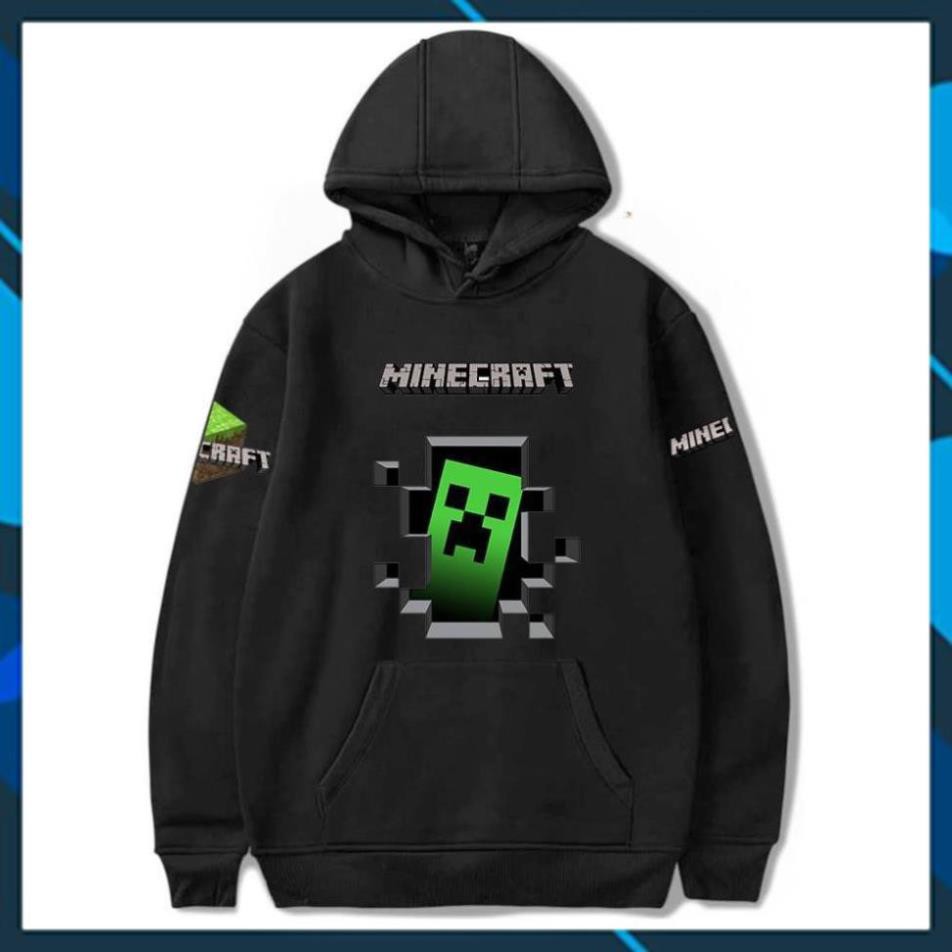 (SALE 50%) Áo hoodie MInecraft - Creeper siêu chất / uy tín chất lượng / hình in cuc chất