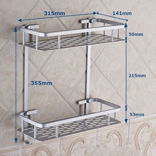 Kệ Chữ Nhật Nhà Tắm 2 tầng