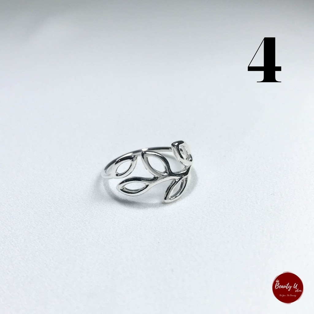 Nhẫn Bạc Thái Lan 925 The Leaf - BeautyU Silver