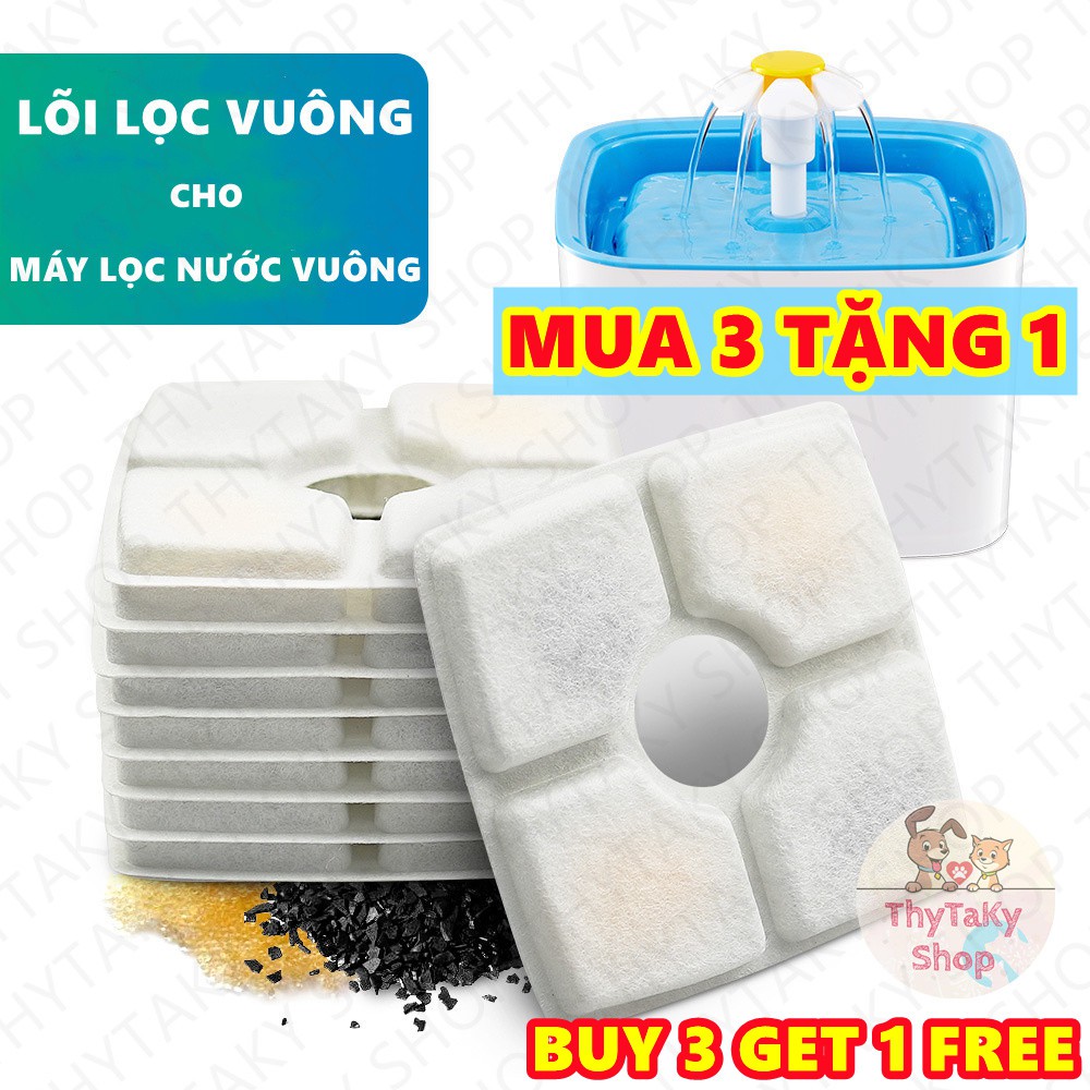 (MUA 3 TẶNG 1) Các loại miếng lọc nước than hoạt tính dùng cho máy uống nước đài phun nước tự động cho mèo chó