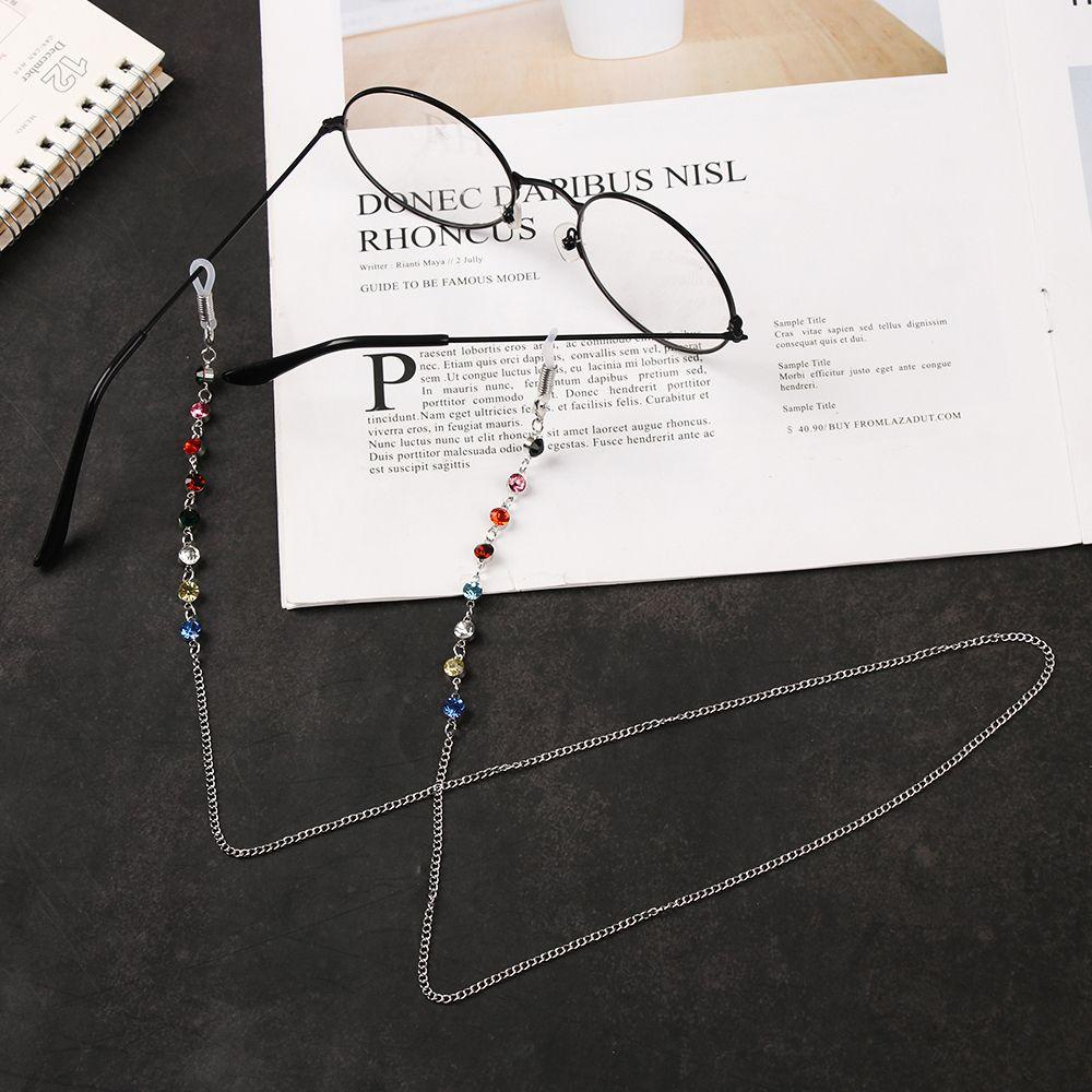 ESPO Dây Đeo Mắt Kính Bằng Thép Không Gỉ Xỏ Hạt Thủy Tinh Unisex