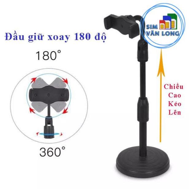 Giá Đỡ Điện Thoại livestream xem video Ổn Định Xoay 360 Độ dùng Quay Phim Ghi Hình ĐaDụng _4