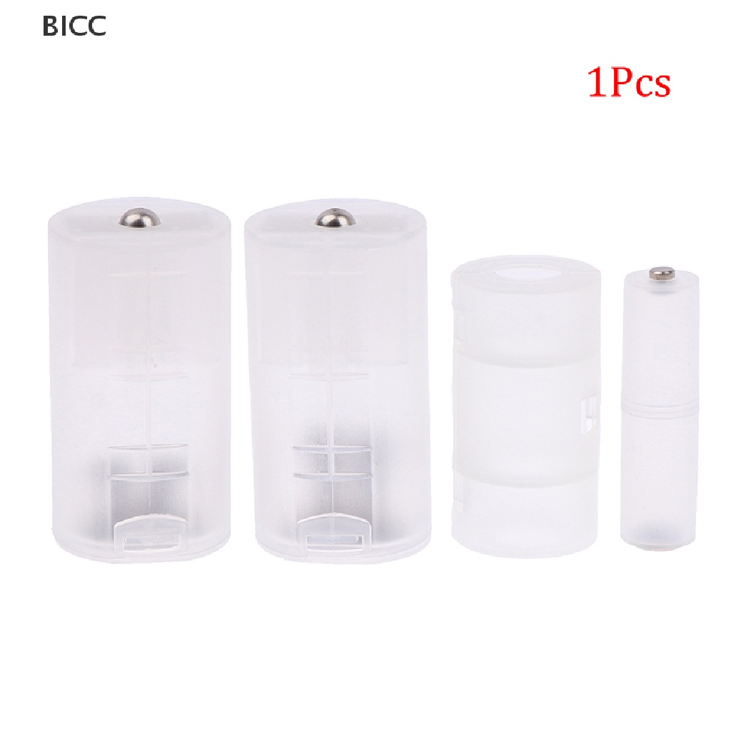 BI 1Pcs AAA to AA/AA to C/D Battery Combination Adaptor Case Storage Box Converter
 CC
