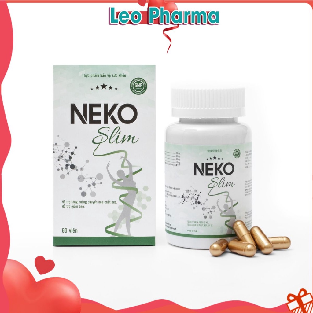 Neko Slim Hộp 60 Viên Cam Kết Chính Hãng hỗ trợ giảm cân hiệu quả an toàn với người sử dụng- 𝐋𝐄𝐎 𝐏𝐇𝐀𝐑𝐌𝐀