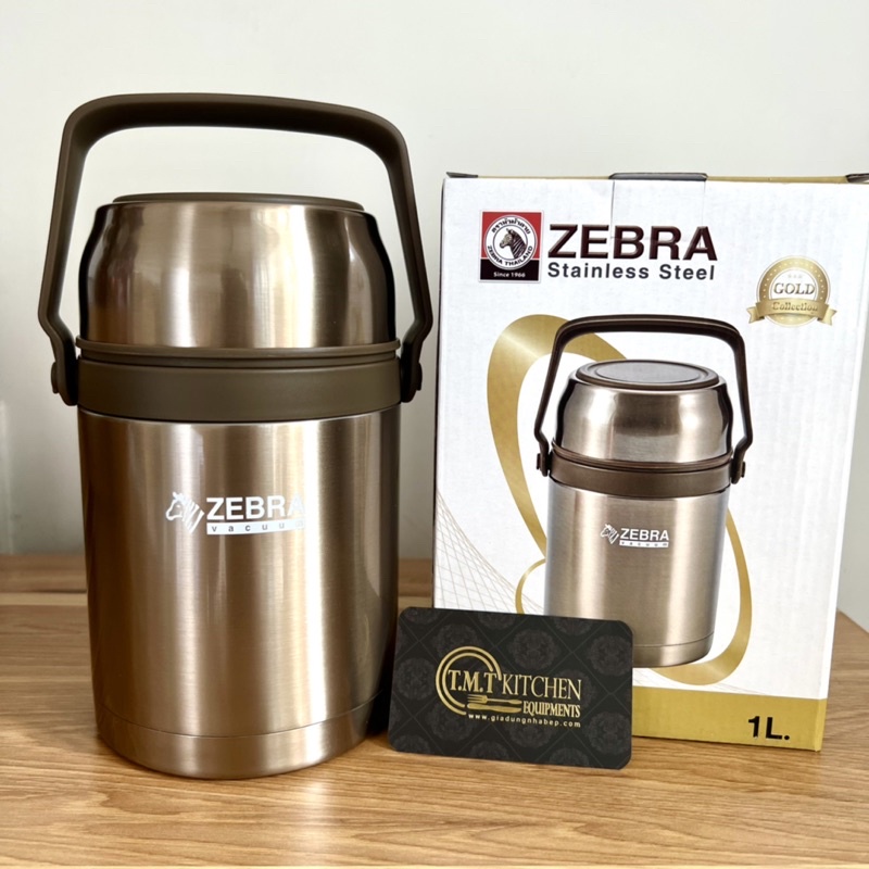 Bình ủ cháo inox 304 ZEBRA cao cấp Thái Lan