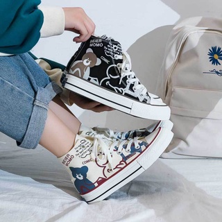 Giày cổ cao cv 1970 ulzzang in full hình gấu