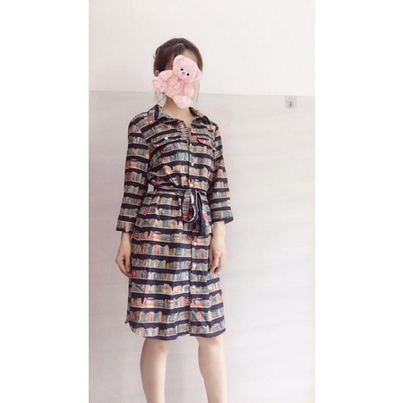 Đầm TOMMY HILFIGER mẫu mới in họa tiết sách 🍀🍀🍀