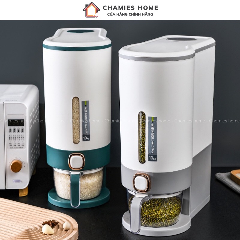 Thùng đựng gạo thông minh công nghệ Nhật bản dung tích 10kg lớn dành cho gia đình bạn