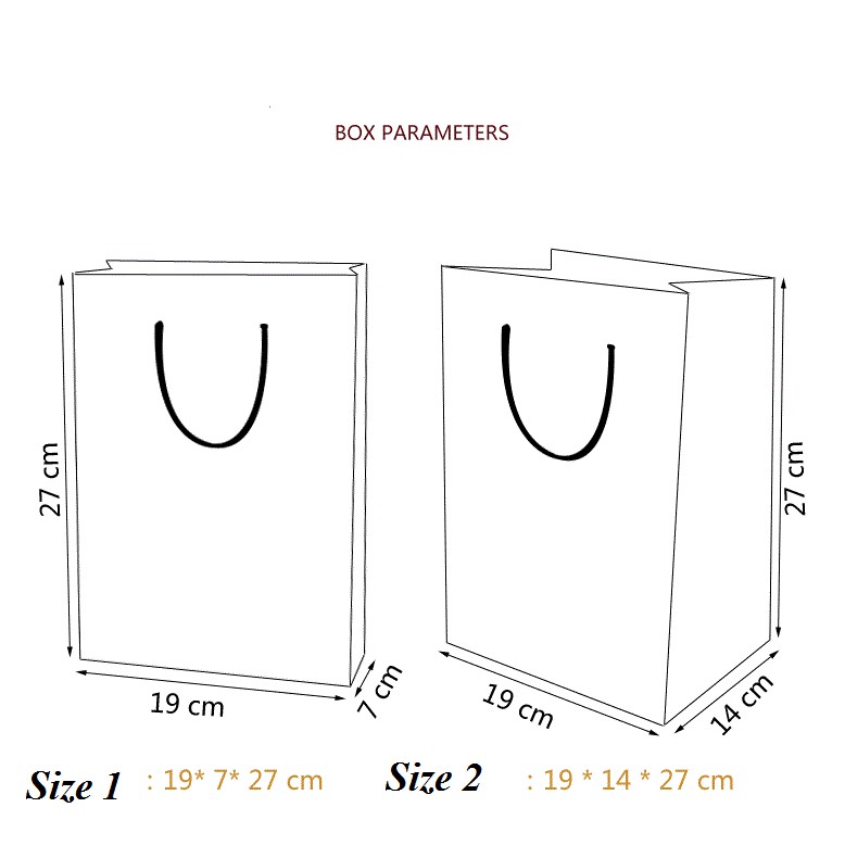 Túi xách PET mờ đựng bánh quy/đựng quà tuyệt đẹp