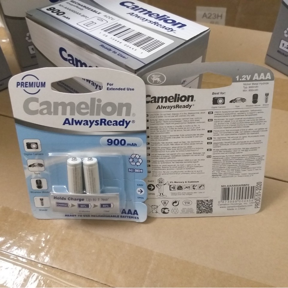 Pin sạc AA, AAA Camelion 1100,2300, 2500, 2700,  D900 mAh 1.2V