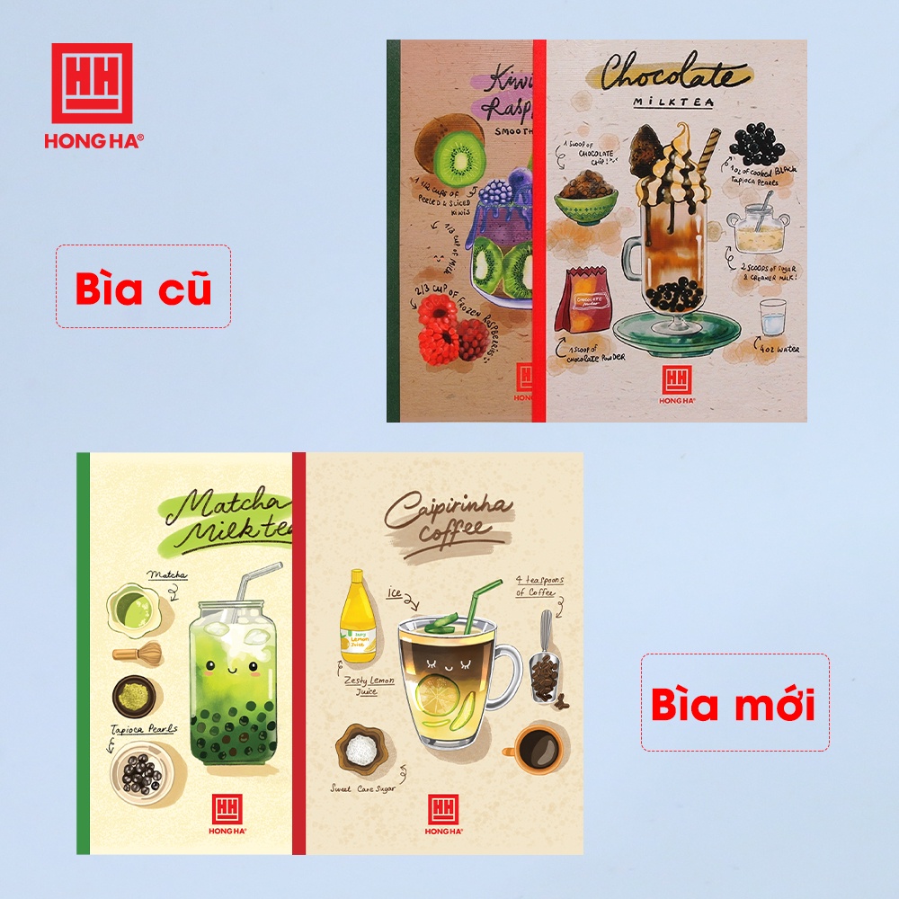 Vở kẻ ngang Hồng Hà 200 trang Study Cocktail 1429