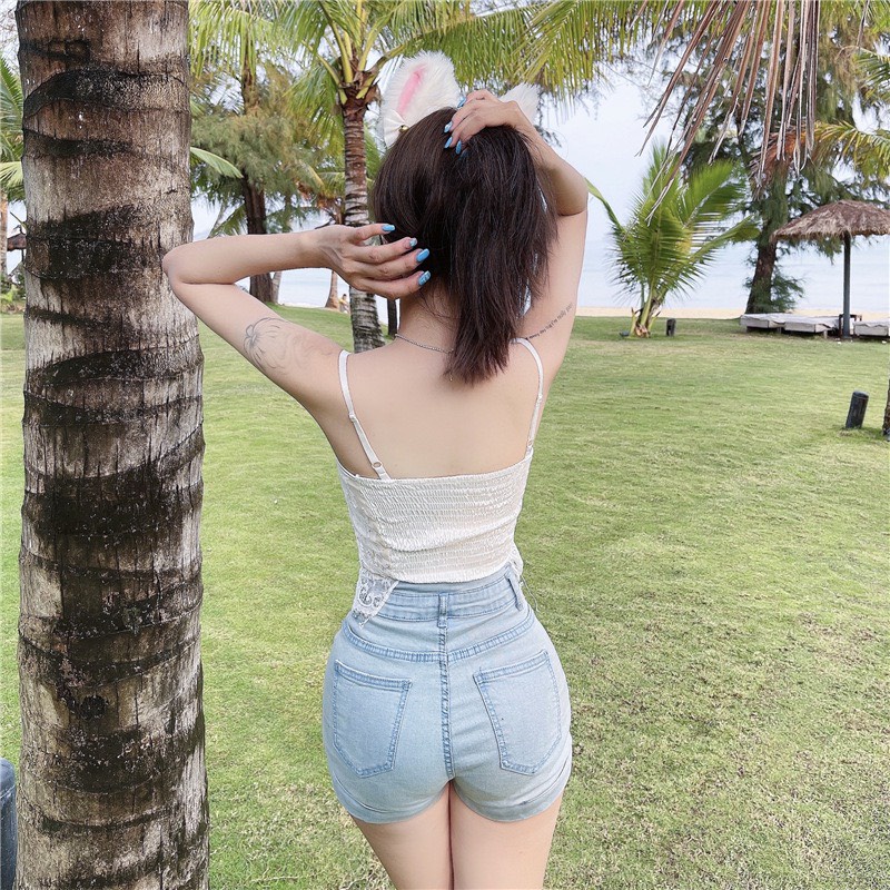 Áo Bra Nữ Ren Hoa Thêu Đính Hàng Cúc Dọc Sang Chảnh Siêu Hot A.187