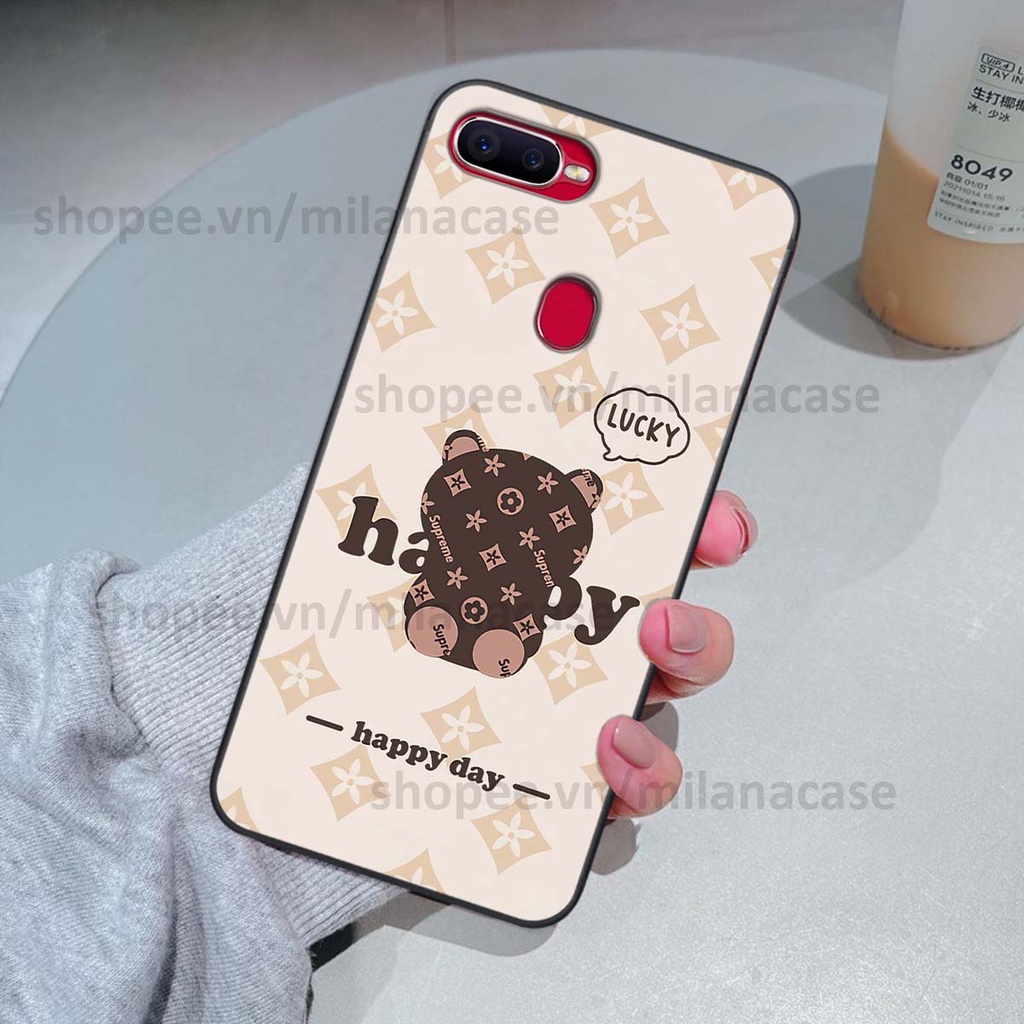 Ốp Oppo A5s / A7 / F9 / A12 gấu be@rBrick gấu Teddy Kaws siêu đẹp, phong cách, cá tính