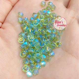 Hạt Pha Lê Swarovski 5328 - Size 4mm - Màu Chrysolite AB2X