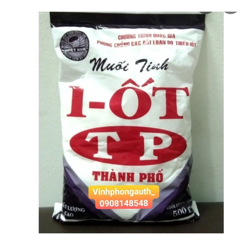 Muối tinh iot thành phố 500gr