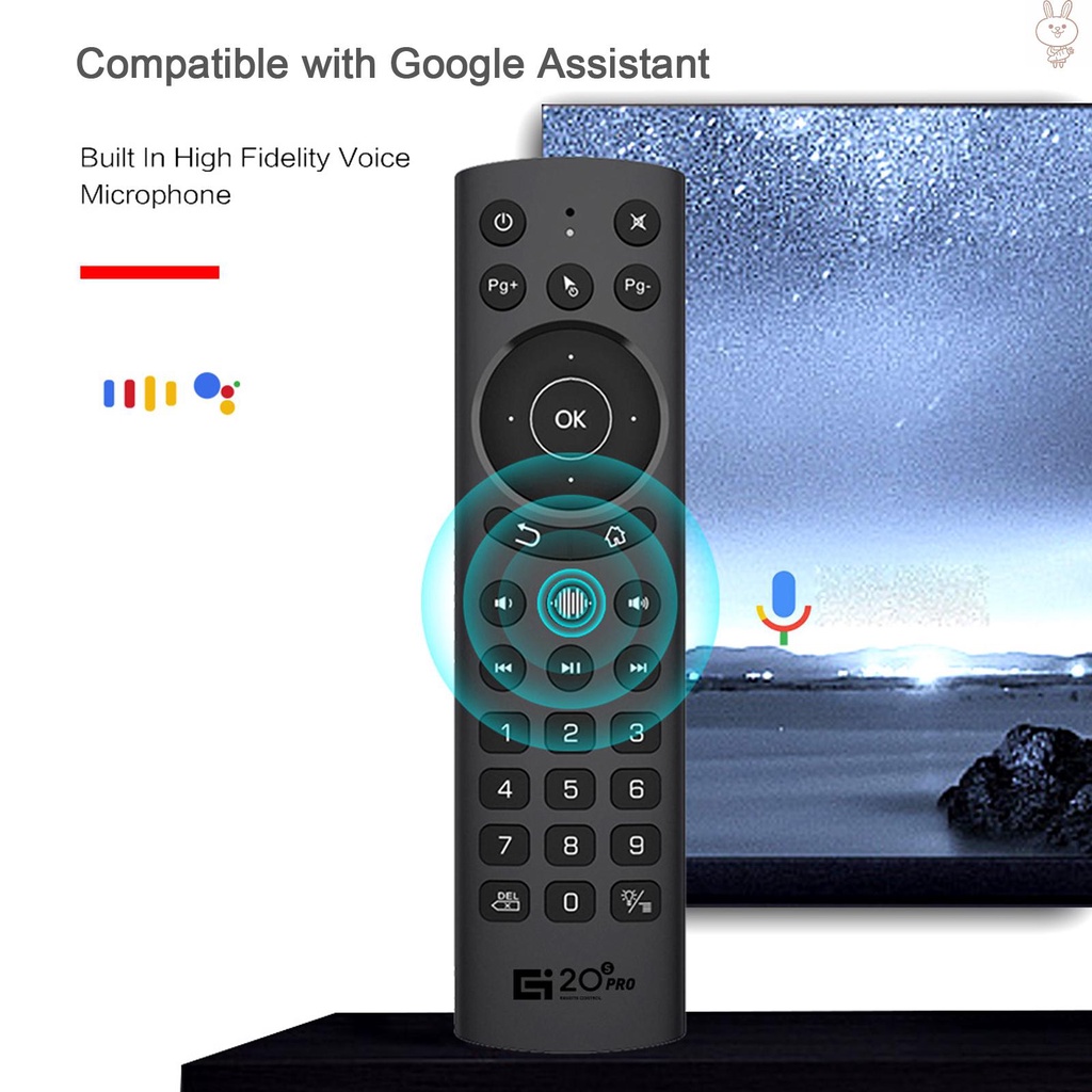 Chuột Không Dây Ol G20S Pro 2.4g 6 Trục Điều Khiển Bằng Giọng Nói Cho Tv Thông Minh Android Tv Box Pc