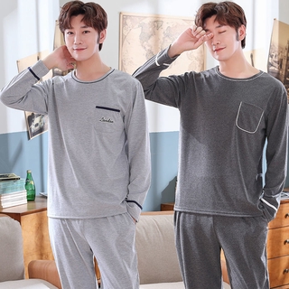 Set Đồ Ngủ Pijama Dài Tay Thoải Mái Thời Trang Nam