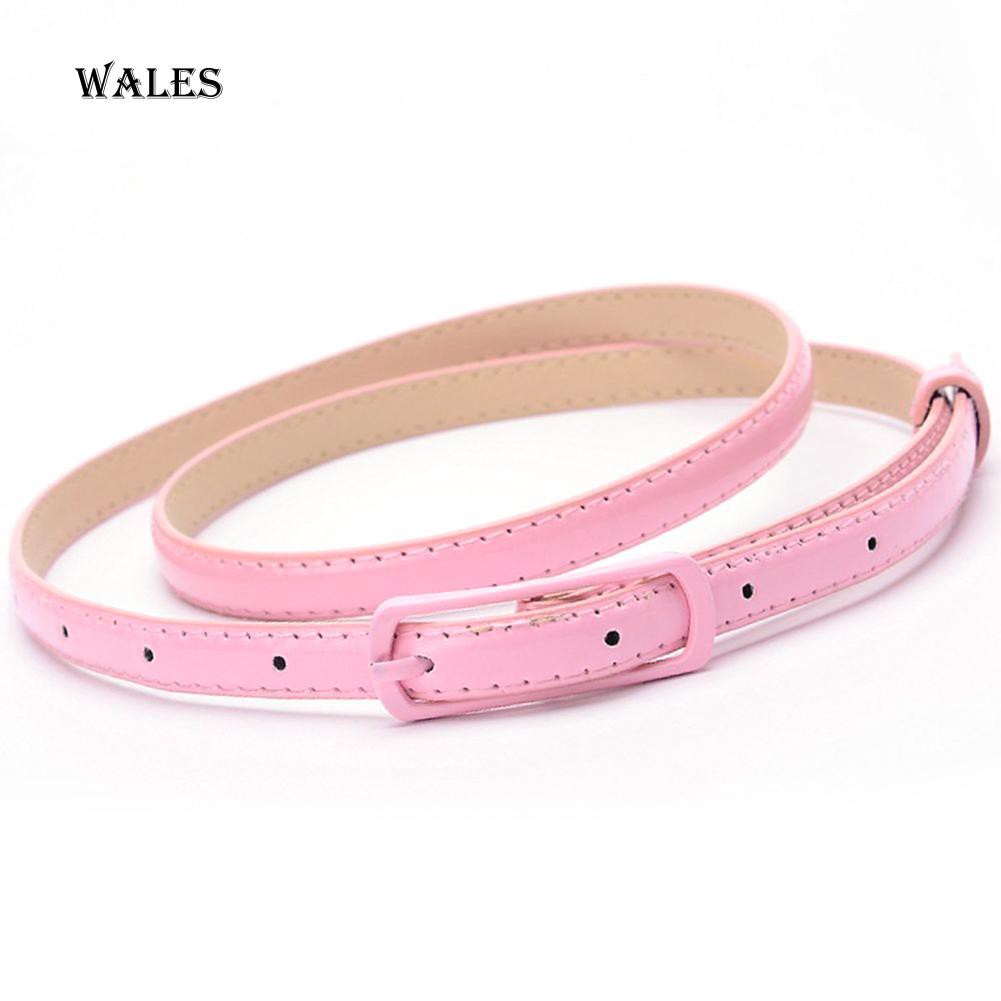 Dây Thắt Lưng Giả Da Bản Nhỏ Thời Trang Dành Cho Nữ