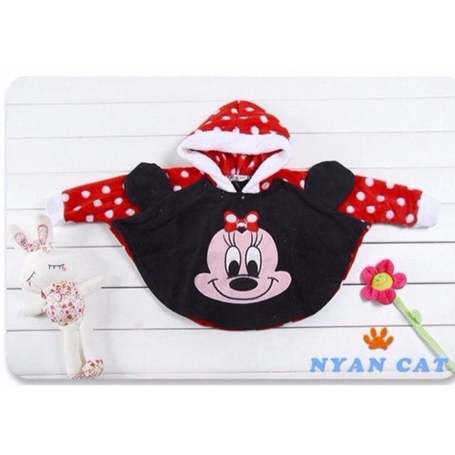 Áo Khoác Choàng Chuột Mickey 9-12 ký