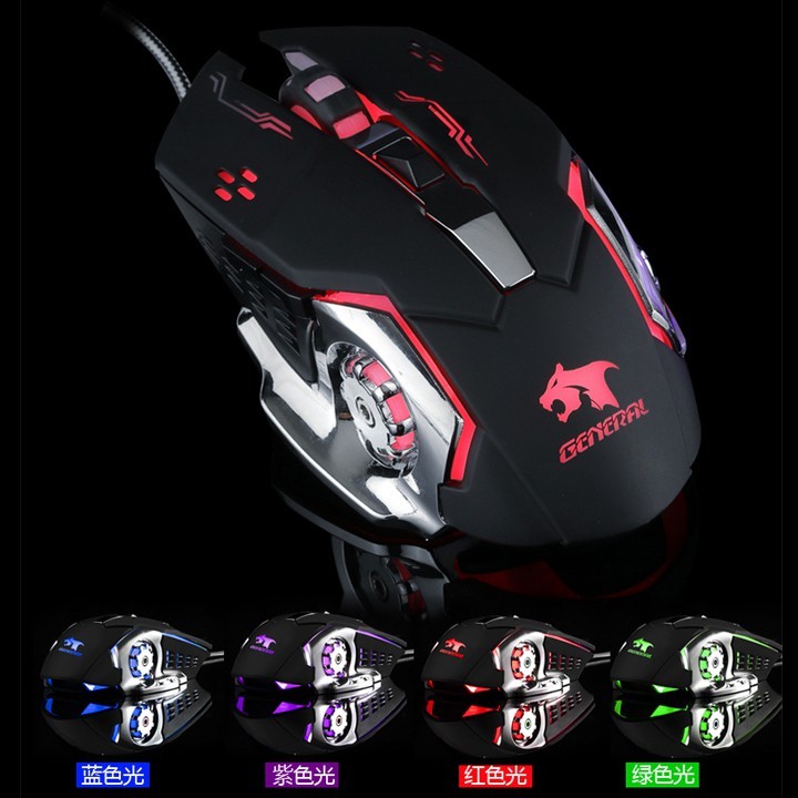 Combo Bàn Phím Giả Cơ Và Chuột Led 7 Màu R8 1822 - X9 (Đen) + Tặng Lót Chuột - NK