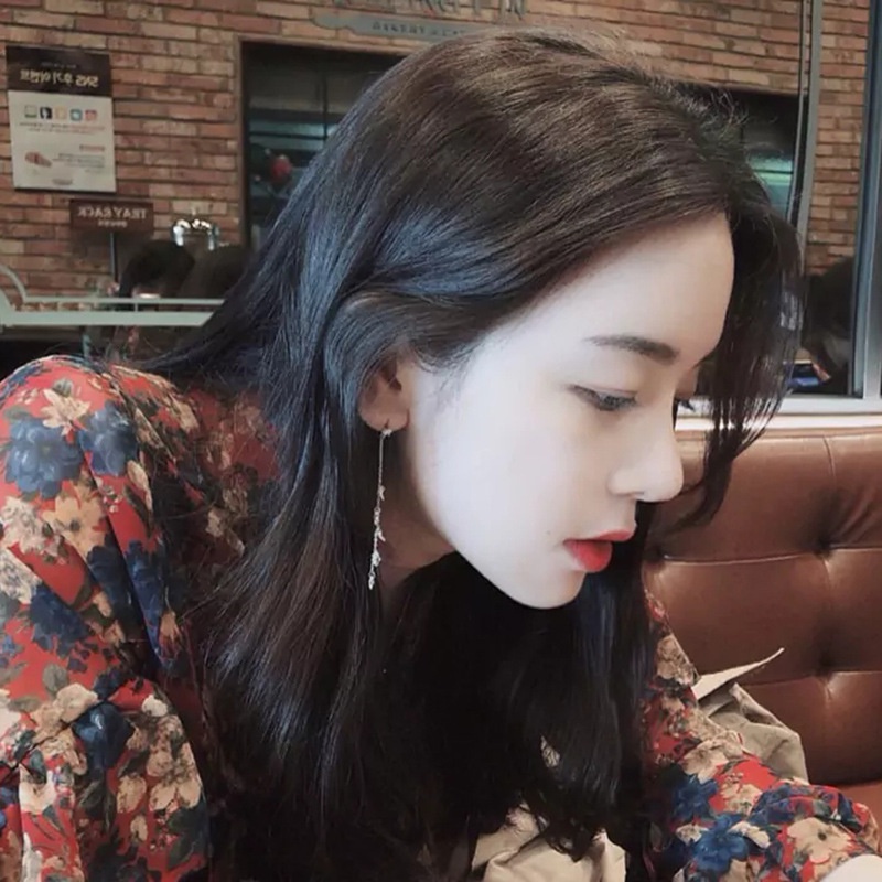 Khuyên tai tiệc dây lá đá nữ tính sang trọng DL326