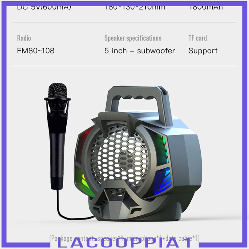 Loa Lacooppia1 Bluetooth 5.0 Có Thể Sạc Lại Kèm Micro Cho Tiệc Cưới
