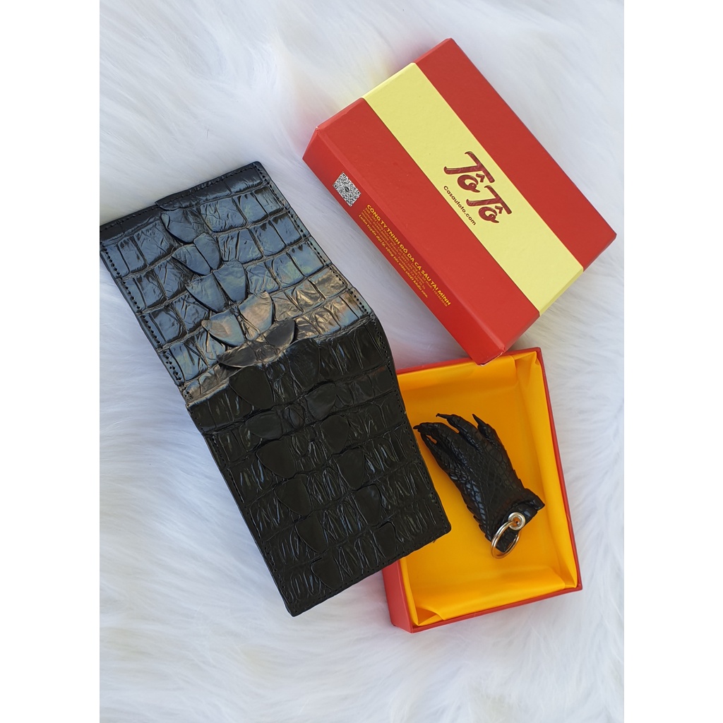 Ví gai Đuôi da cá sấu giá Hủy Diệt rẻ hơn 1/3 giá cửa hàng vây đuôi da cá sấu thật 100%