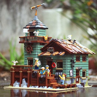 KING 83028 - MÔ HÌNH LẮP RÁP 21310 - 90001 - LEGO NHÀ CÁ - IDEAS NGÔI NHÀ CÂU CÁ VUI VẺ