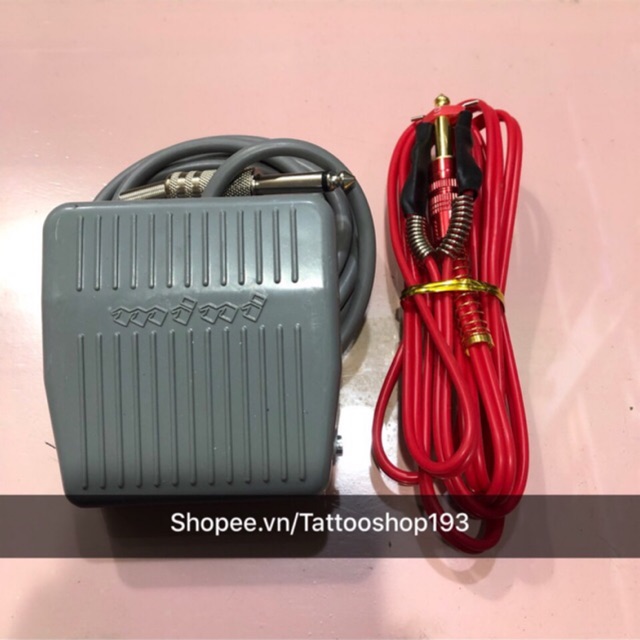 Combo bàn đạp xám+ móc silicon