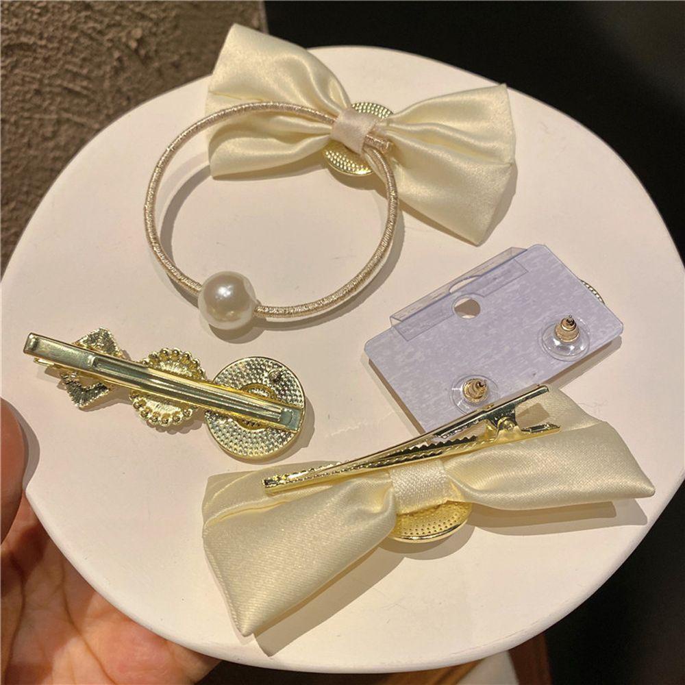 Kẹp Tóc Hình Nơ Phong Cách Hàn Quốc Thanh Lịch Cho Nữ