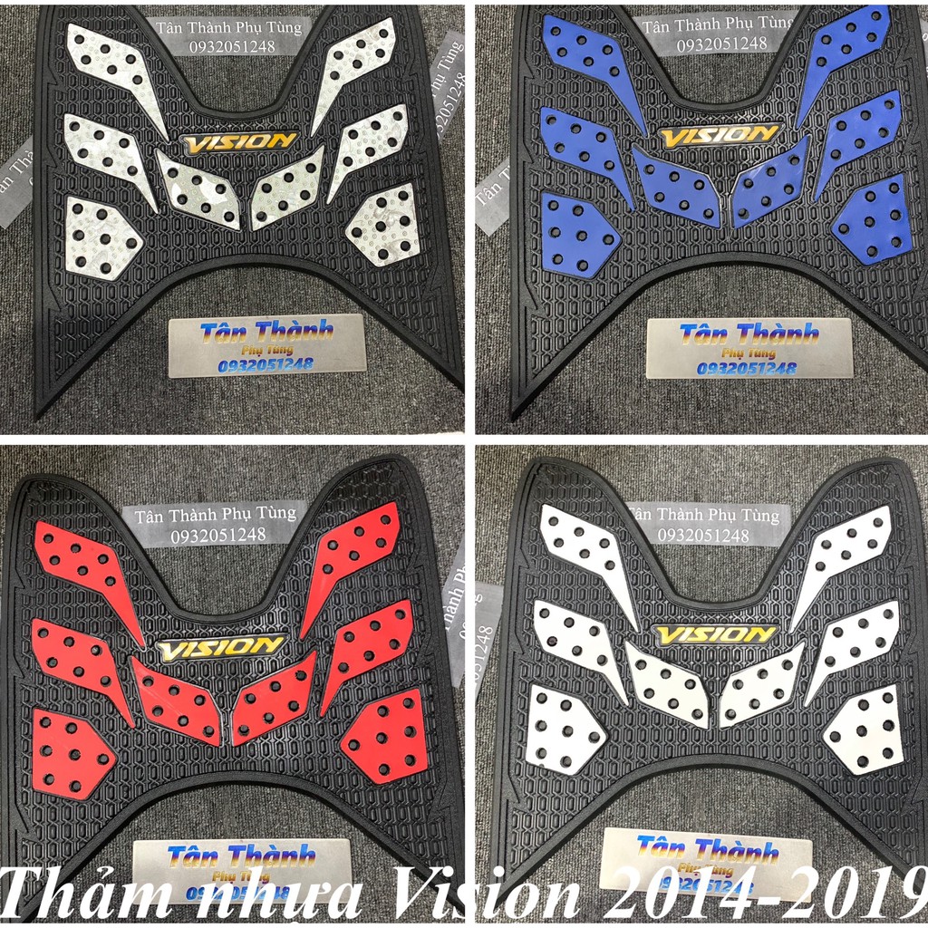 Thảm để chân Vision 2014-2019 hàng đẹp đủ màu - Đồ Chơi Xe Máy