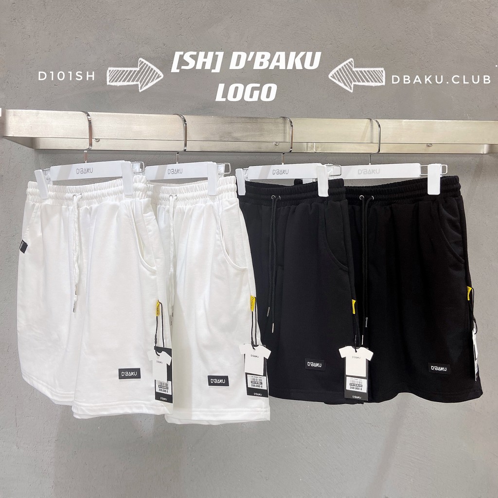 Quần Shorts D'BAKU BASIC LOGO &amp; D'BAKU CLUB Phản Quang (Tặng kèm túi Tote)