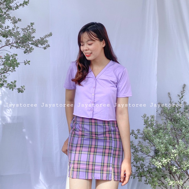Chân Váy Caro Nữ 🌸 caro ĐEN/XANH/TÍM ❤️ Freeship 50K | BigBuy360 - bigbuy360.vn