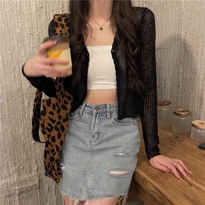 Áo khoác len cadigan mỏng 1 cúc dáng ngắn, Áo len mỏng dài tay cài khuy AL1347 - NhiNhi Shop | BigBuy360 - bigbuy360.vn