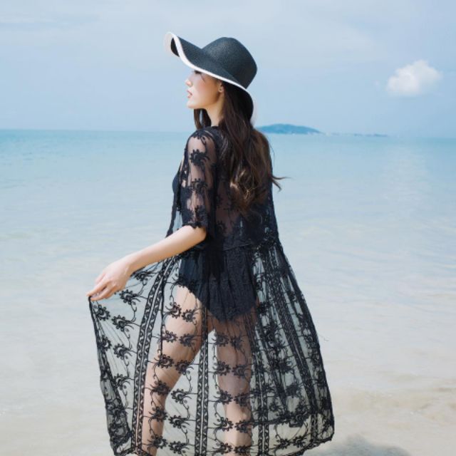 Áo choàng kimono đi biển