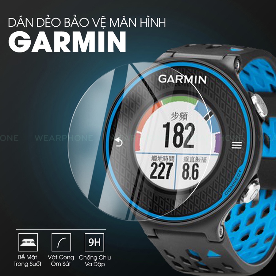 Dán Màn Hình Dẻo Garmin Forunner 245 945 935 45 55 Fenix 5X 6S 7X Pro Instinct 2S Instinct Solar Vivoactive 3 4S S60 S62