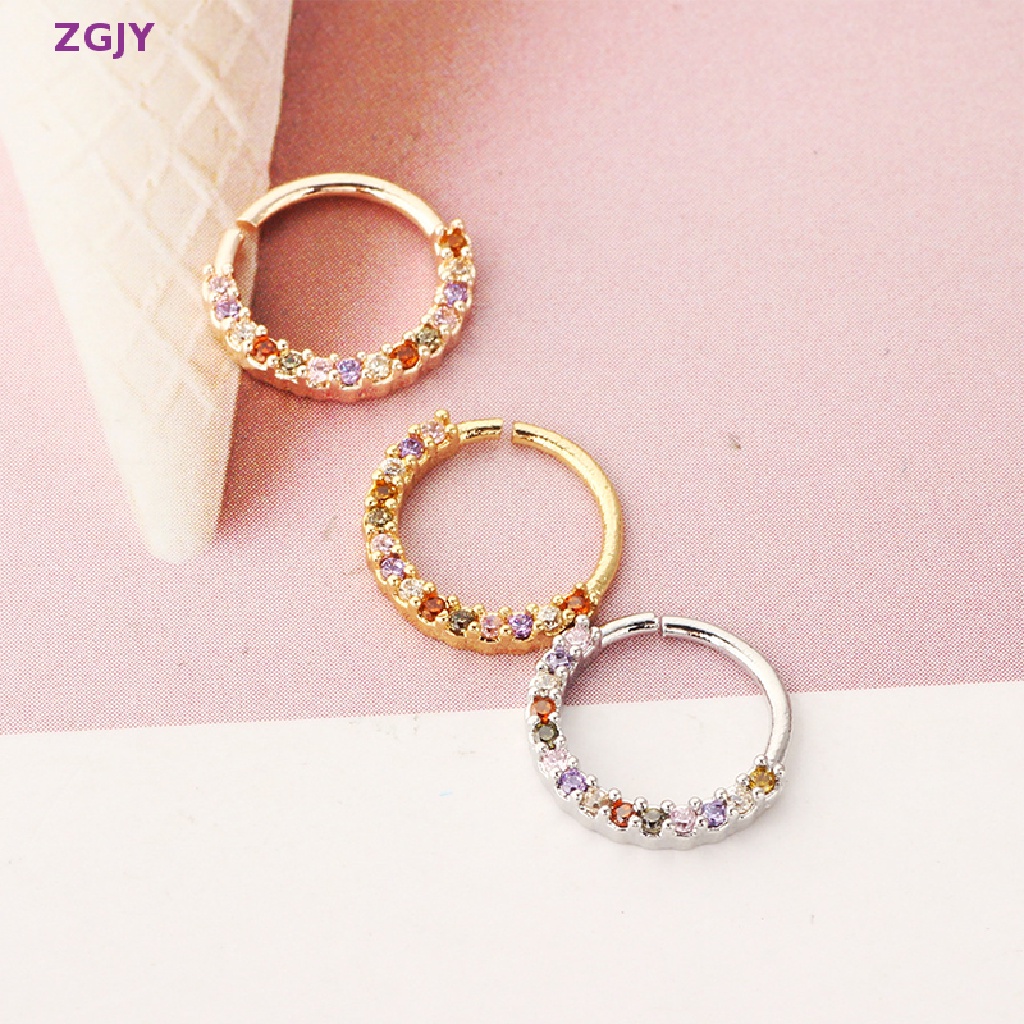 Khuyên Mũi Bằng Thép Không Gỉ Đính Đá Zircon Nhiều Màu Mới