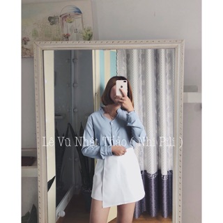 Áo cổ V neck bèo .