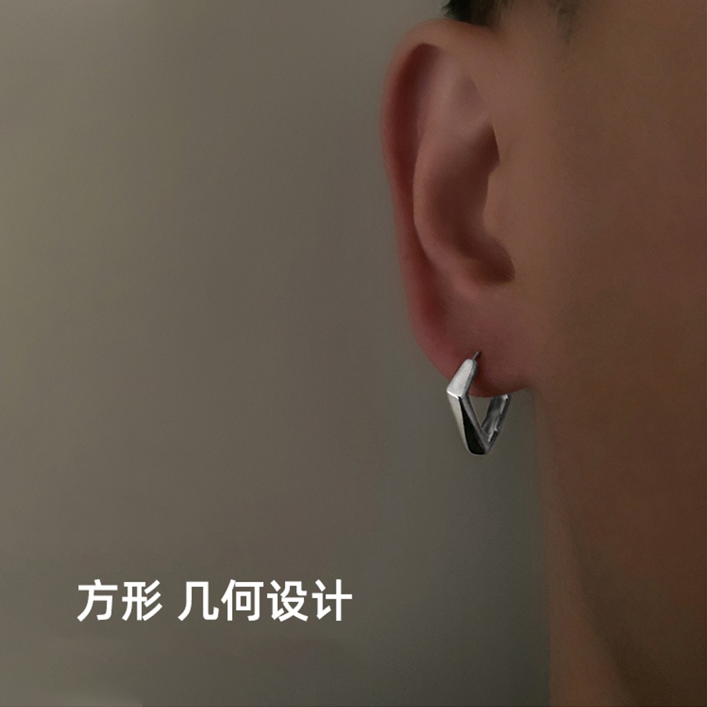 Bông tai, Khuyên tai nam nữ thiết kế hình học xu hướng thời trang 2022, Độc đáo, Cá tính, Unisex, 1 chiếc