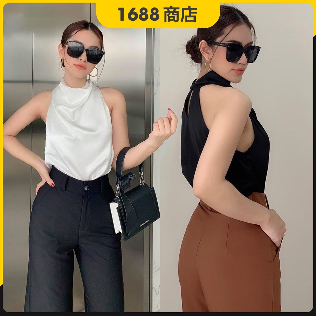 Áo yếm phi lụa sang chảnh (2 màu)