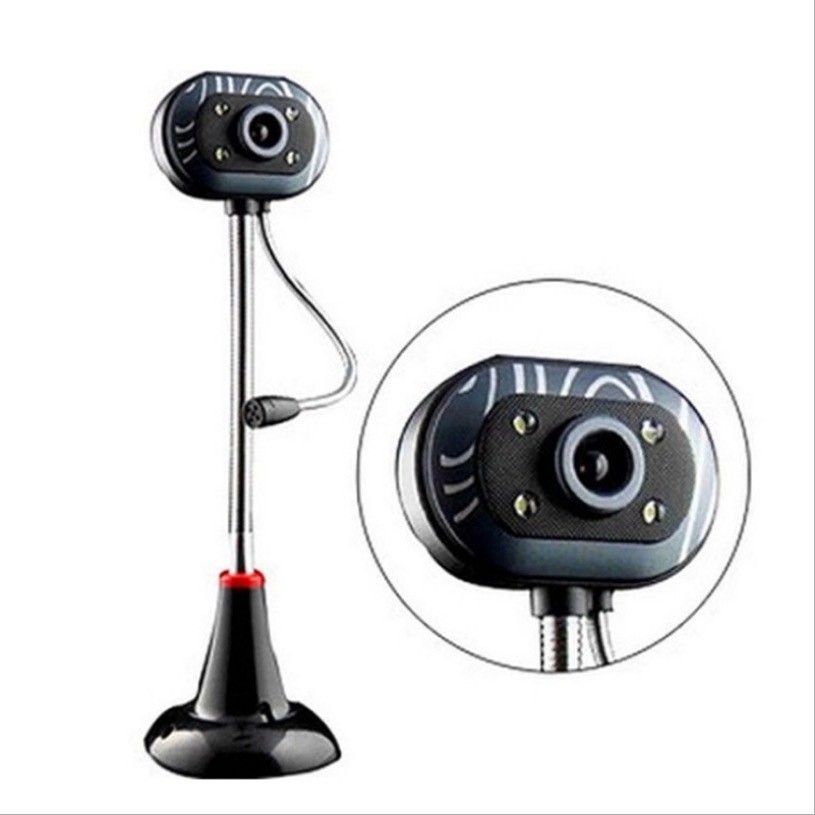 Webcam sắc nét chân cao có mic HD 720p